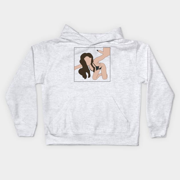 Charli XCX Crash album cover Kids Hoodie by popmoments